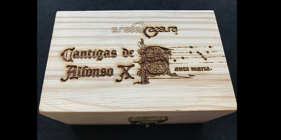 Marcapáginas (pequeño) -Cantigas de Santa María.  Cantiga nº107-
