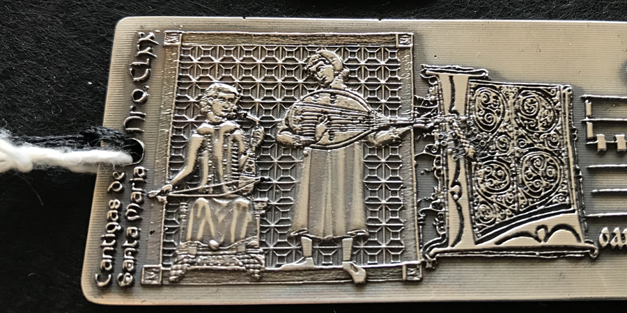 Marcapáginas (pequeño) -Cantigas de Santa María.  Cantiga nº170-